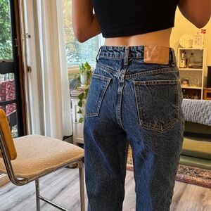 Zara- Dark Wash Mom Jeans